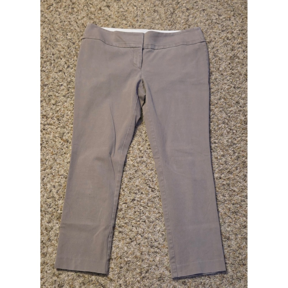 Ann Taylor Loft Marisa Ankle Pants Women's Size 10 Brown Spandex Blend‎